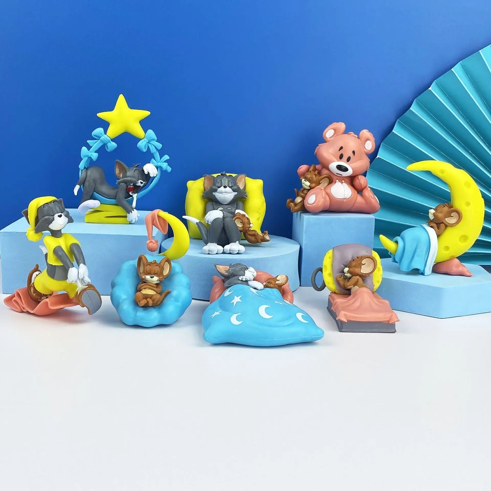 tom-and-jerry-cartoon-action-figures-model-children-doll-car-ornaments-desktop-ornament-collection-birthday-gifts-toys kids toy in Pakistan | Zilonay