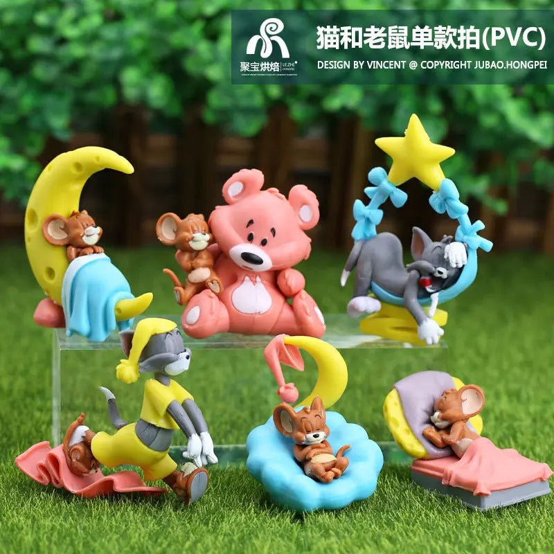 tom-and-jerry-cartoon-action-figures-model-children-doll-car-ornaments-desktop-ornament-collection-birthday-gifts-toys kids toy in Pakistan | Zilonay