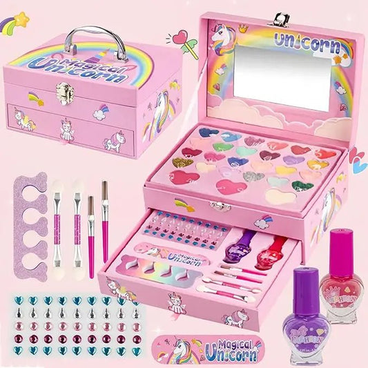 girls-safe-pretend-play-cosmetic-makeup-case-beauty-kit kids toy in Pakistan | Zilonay