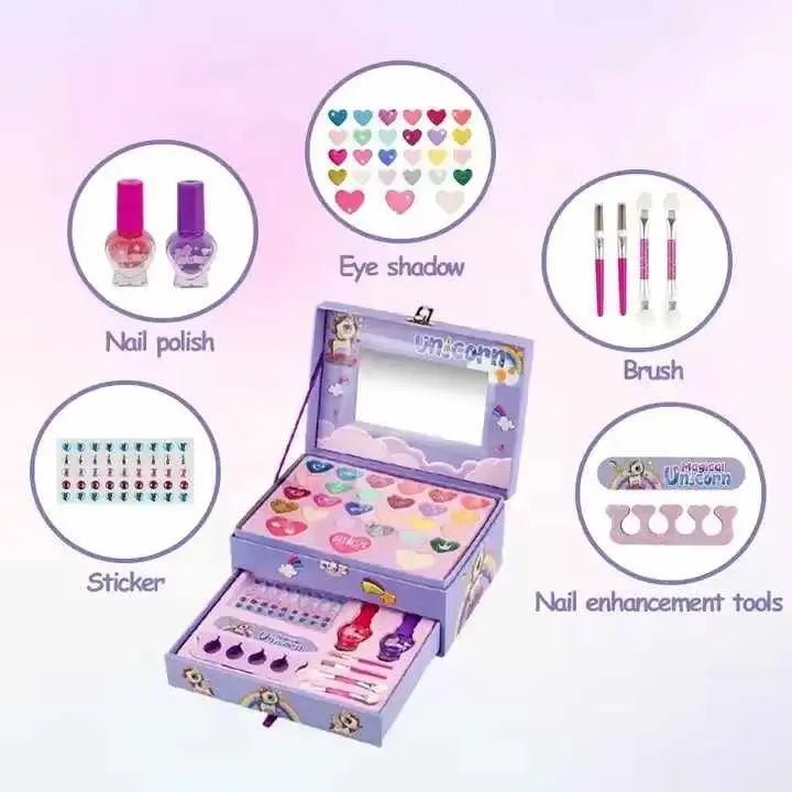 girls-safe-pretend-play-cosmetic-makeup-case-beauty-kit kids toy in Pakistan | Zilonay
