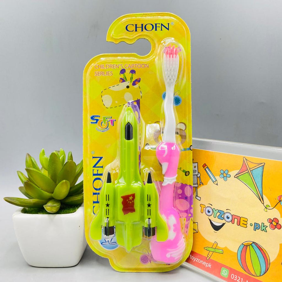 Baby Toothbrush With Airplane Toys