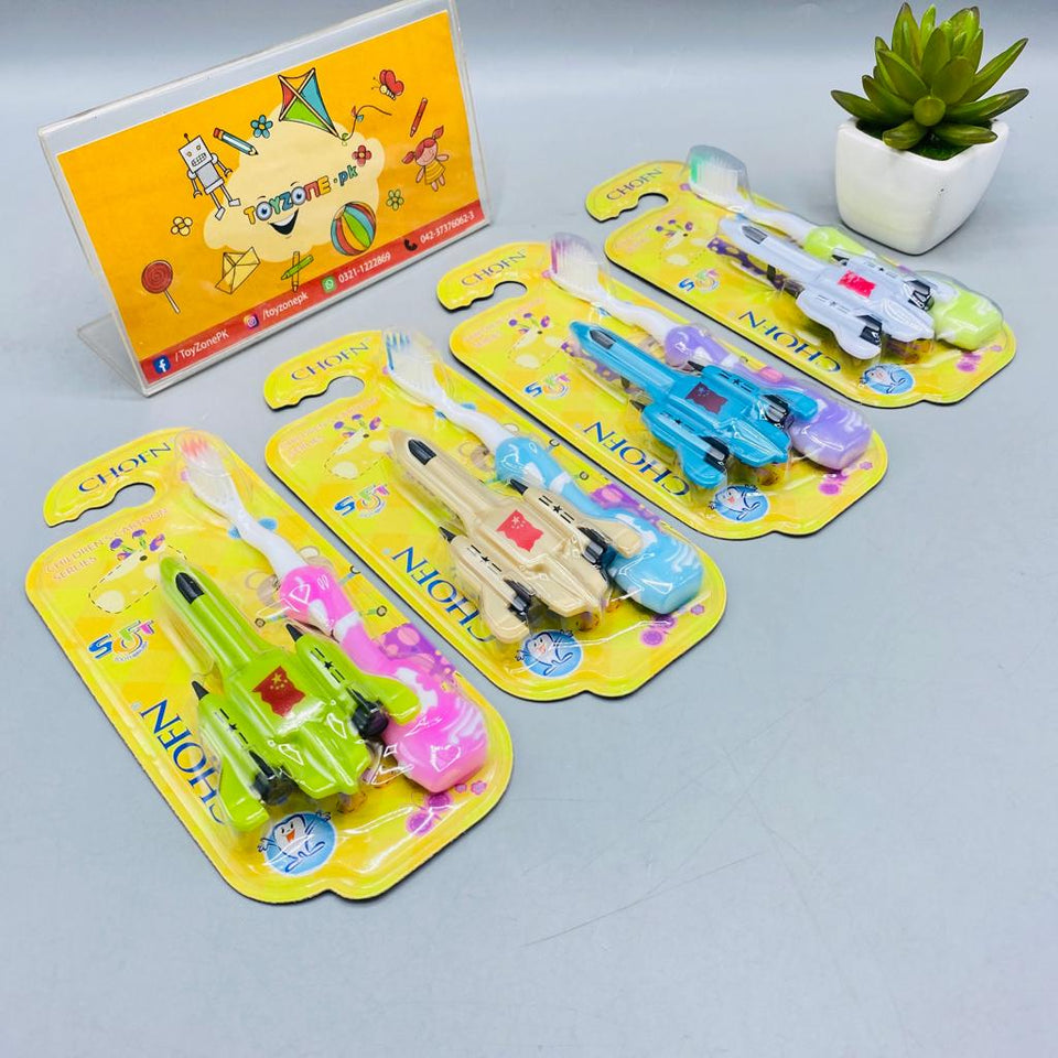 Baby Toothbrush With Airplane Toys