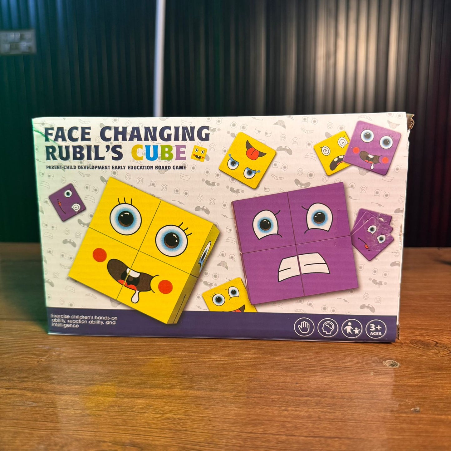 face-expression-changing-cube-table-game-for-kids kids toy in Pakistan | Zilonay