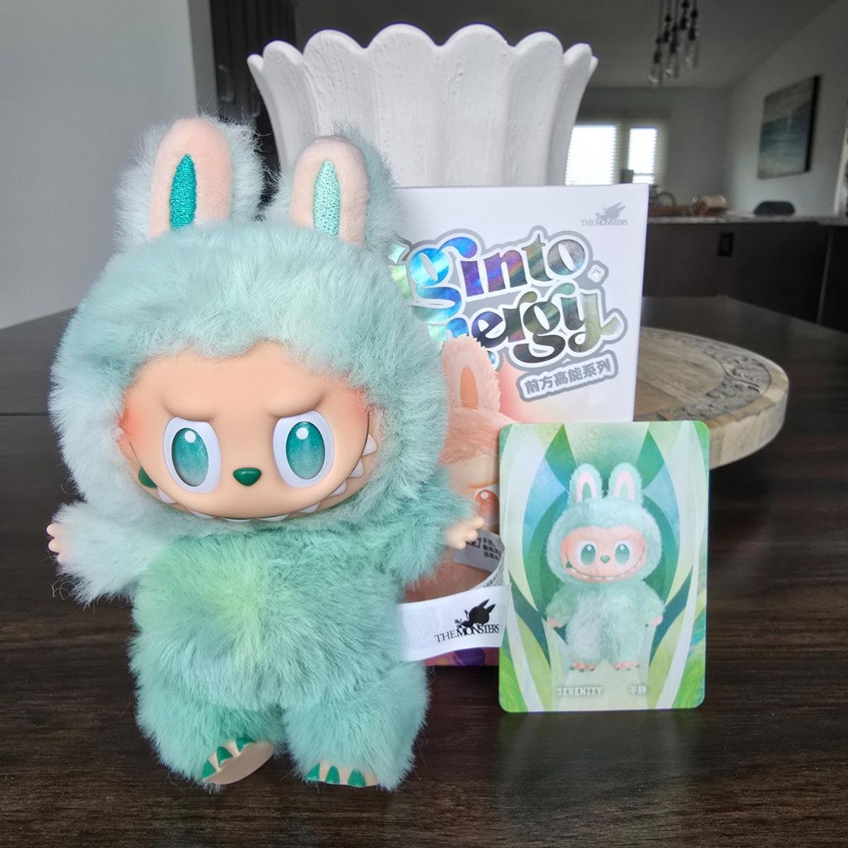 labubu-big-into-energy-monster-plush-keychain-1-pc-green kids toy in Pakistan | Zilonay