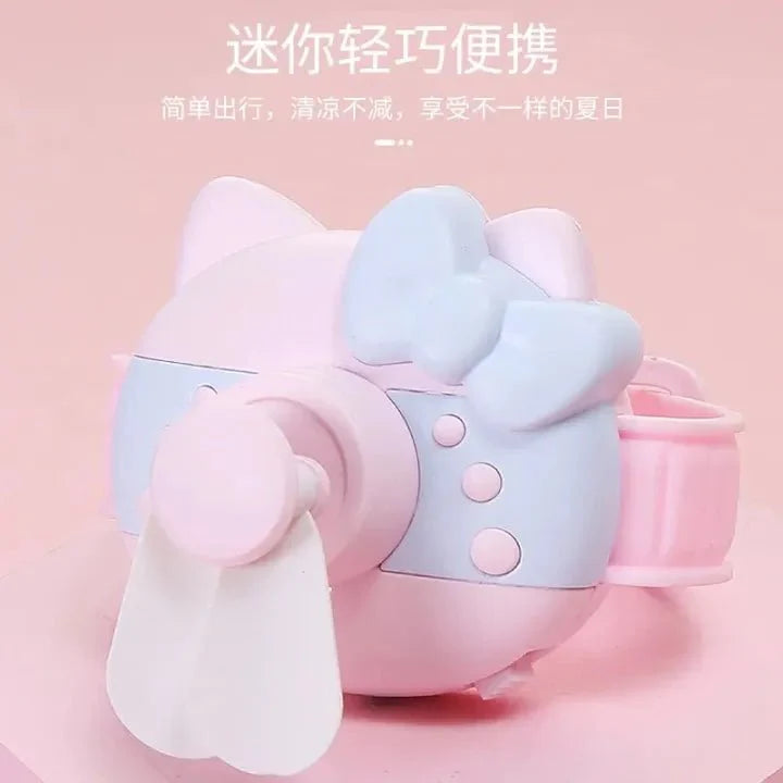 mini-wrist-outdoor-rechargeable-cute-watch-fan kids toy in Pakistan | Zilonay