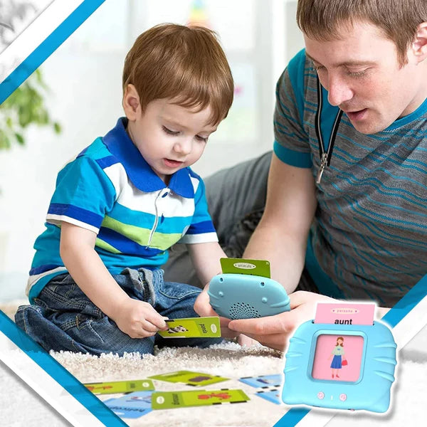 Talking Flash Cards Early Educational Device – 224 Cards | USB Rechargeable Learning Toy for Kids