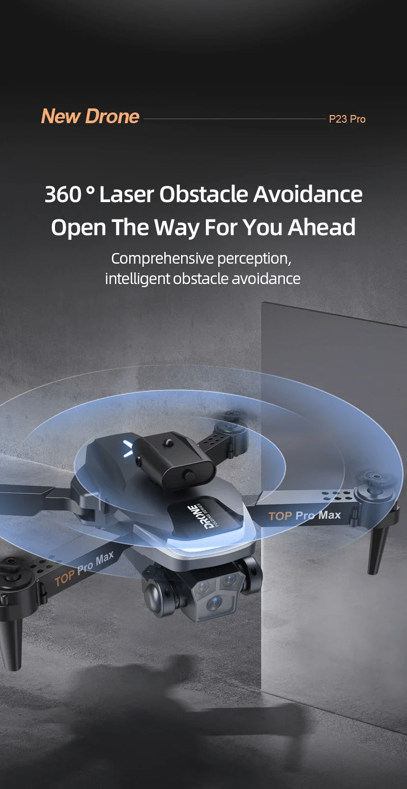 p23-pro-intelligent-obstacle-avoiding-drone-foldable-drone kids toy in Pakistan | Zilonay