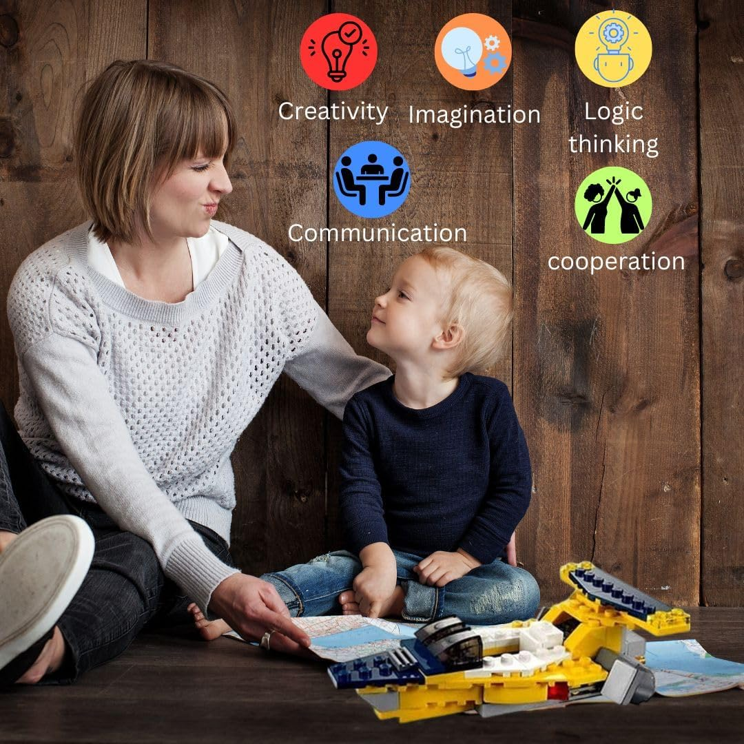 architect-airplane-brick-toy-3-in-1-building-blocks-130-pieces kids toy in Pakistan | Zilonay