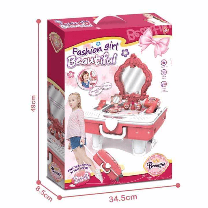 2-in-1-draw-bar-box-dressing-table-toys kids toy in Pakistan | Zilonay