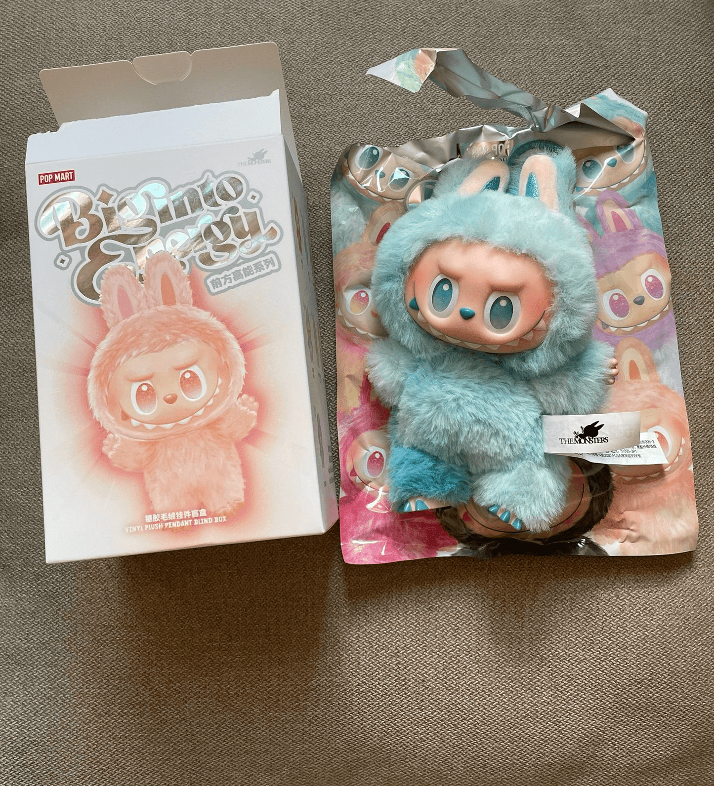 labubu-big-into-energy-monster-plush-keychain-1-pc-blue kids toy in Pakistan | Zilonay