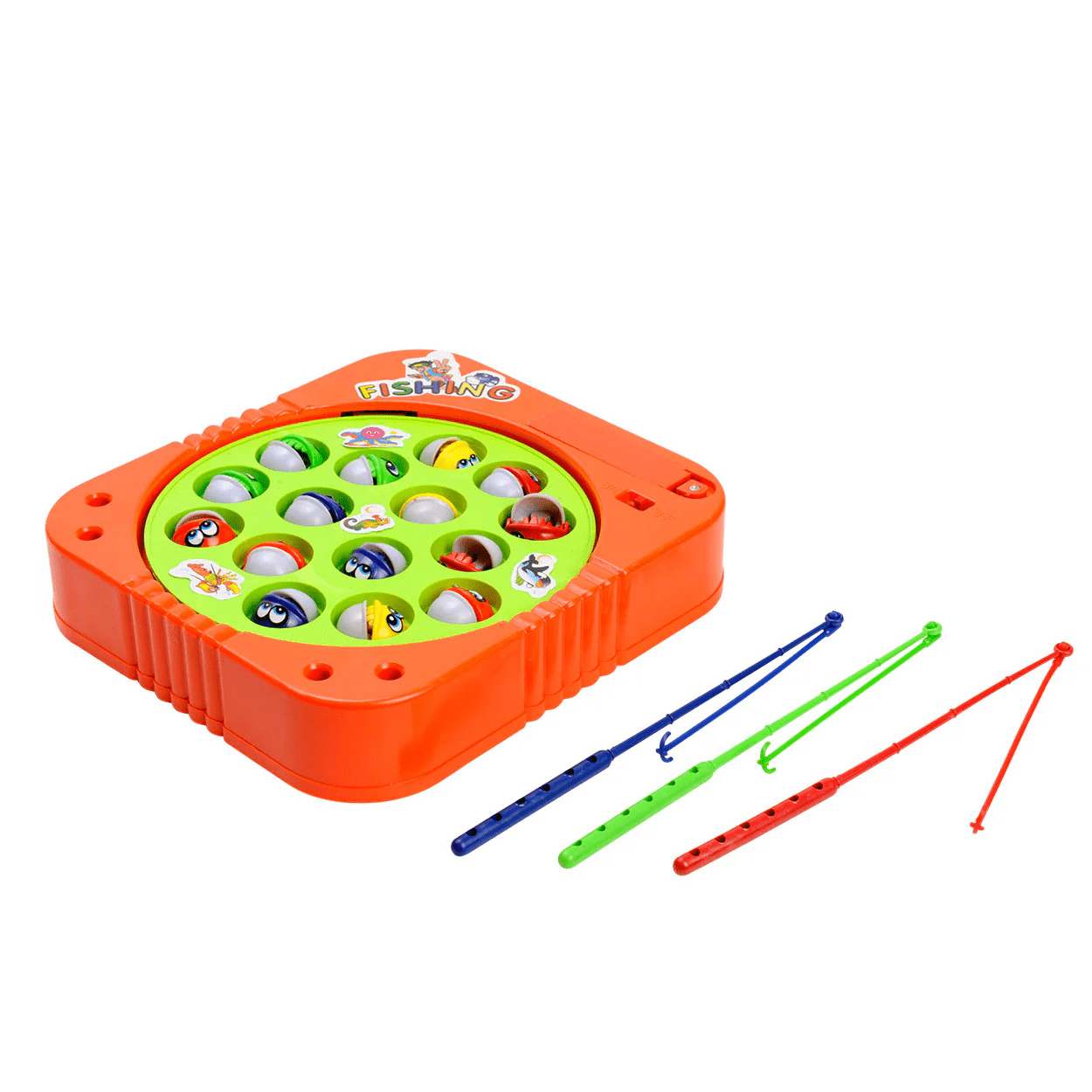 battery-operated-rotating-fishing-game-toy-for-kids-toddlers-15-fish kids toy in Pakistan | Zilonay