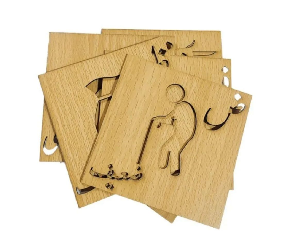wooden-urdu-english-alphabet-stencils-set kids toy in Pakistan | Zilonay