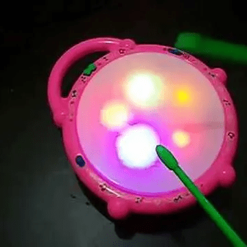 musical-light-sound-flash-drum-with-sticks kids toy in Pakistan | Zilonay