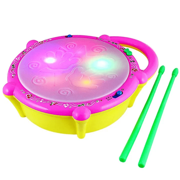musical-light-sound-flash-drum-with-sticks kids toy in Pakistan | Zilonay