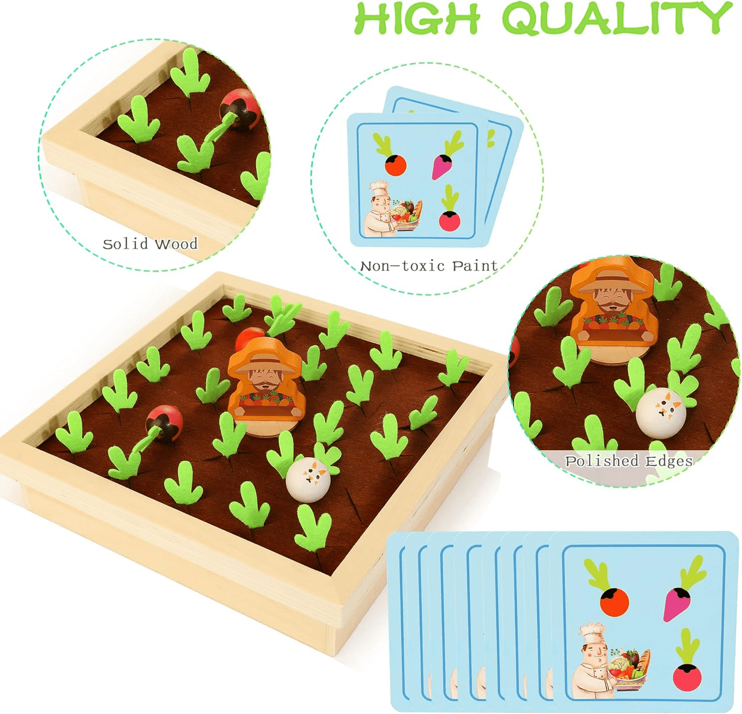 wooden-carrot-harvest-game kids toy in Pakistan | Zilonay
