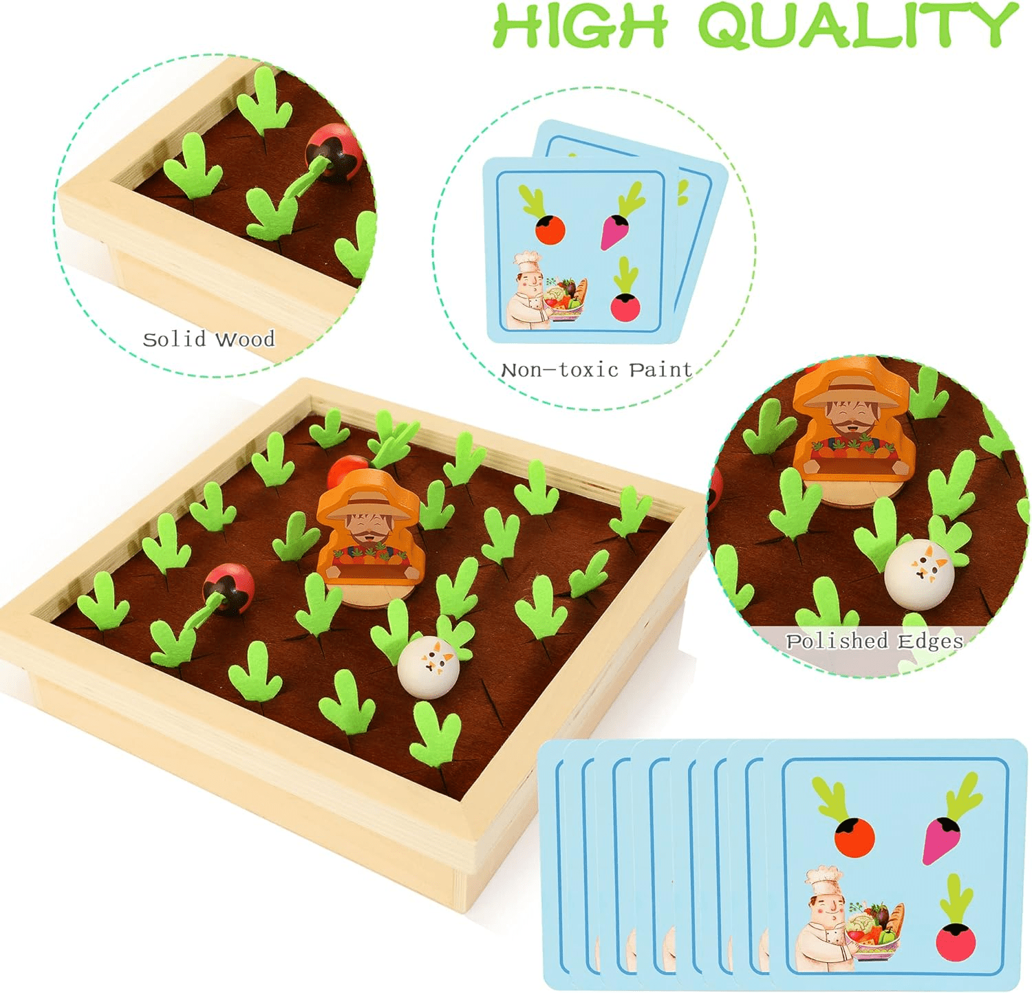 wooden-carrot-harvest-game kids toy in Pakistan | Zilonay