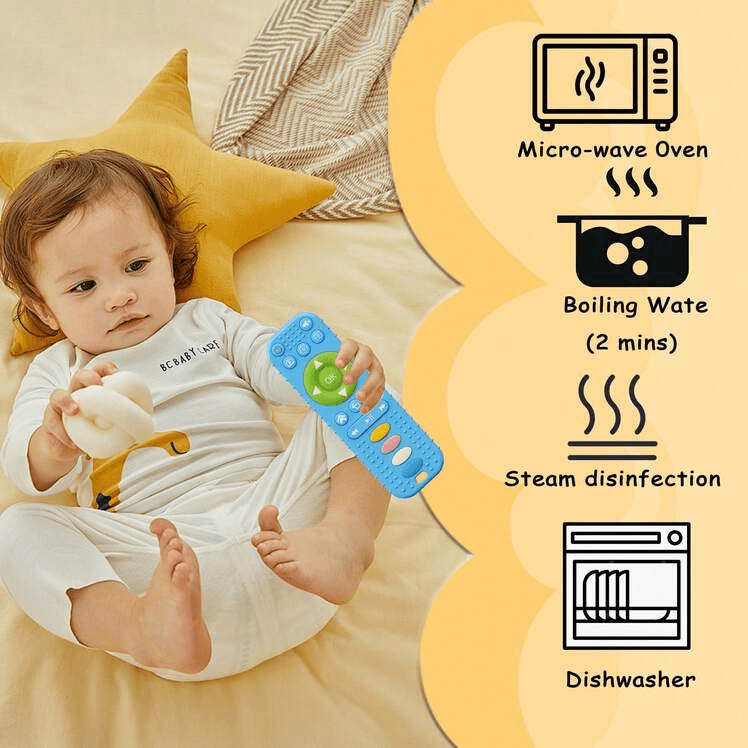 silicone-remote-control-teething-toy kids toy in Pakistan | Zilonay