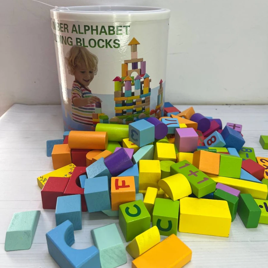 102-pcs-number-alphabet-building-blocks kids toy in Pakistan | Zilonay