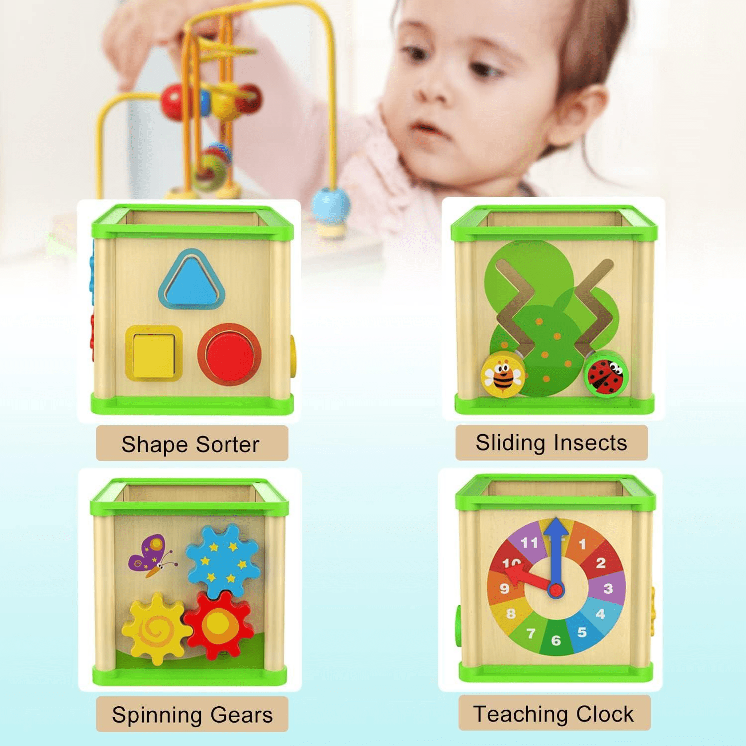activity-cube-board kids toy in Pakistan | Zilonay