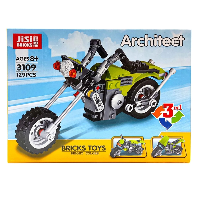 architect-highway-cruiser-3-in-1-building-blocks-toy-129-pieces kids toy in Pakistan | Zilonay