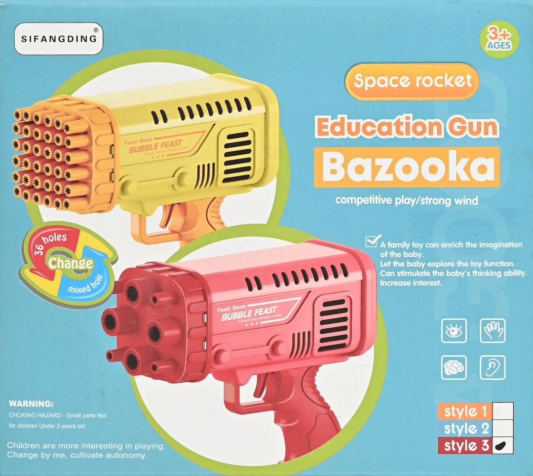 space-rocket-bazooka-bubble-gun-electric-automatic-bubble-maker kids toy in Pakistan | Zilonay