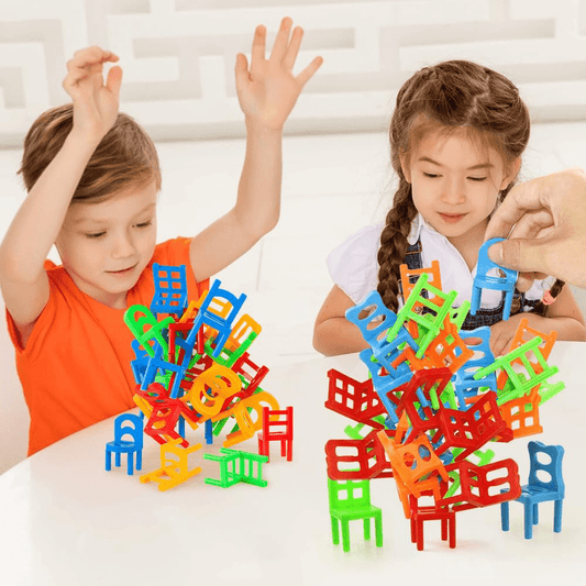 chairs-balance-puzzle-battle-building-blocks kids toy in Pakistan | Zilonay