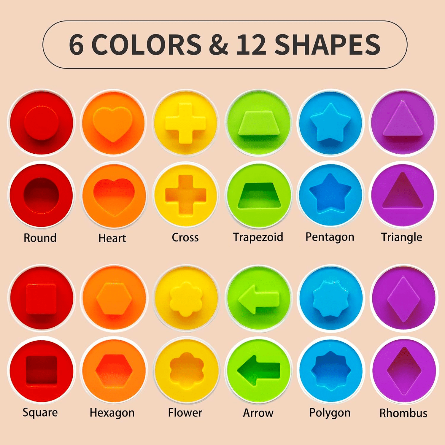 childrens-early-education-multi-shapes-eggs-toy kids toy in Pakistan | Zilonay