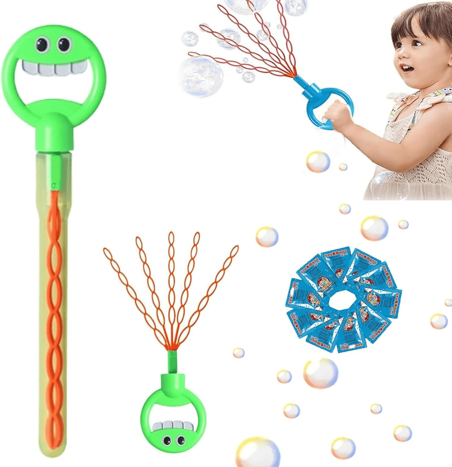 32-hole-smiling-face-bubble-stick-for-kids kids toy in Pakistan | Zilonay