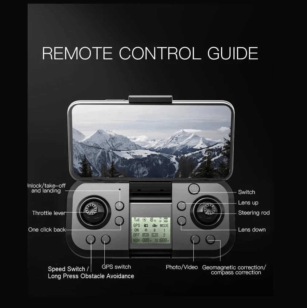 p23-pro-intelligent-obstacle-avoiding-drone-foldable-drone kids toy in Pakistan | Zilonay