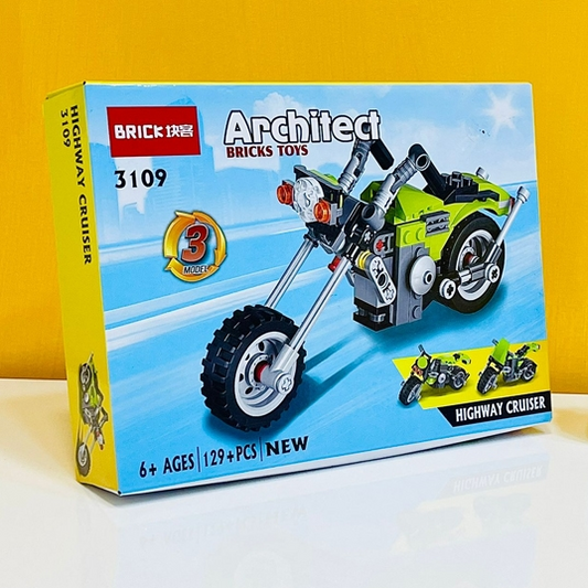 architect-highway-cruiser-3-in-1-building-blocks-toy-129-pieces kids toy in Pakistan | Zilonay