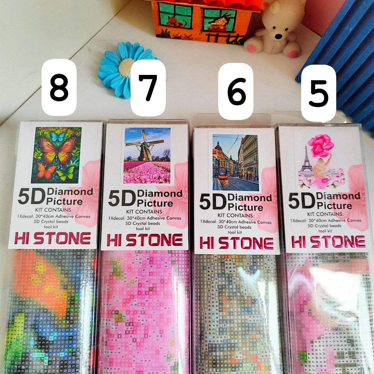 5d-diamond-painting-kit-for-home-decoration-20x30-random-designs kids toy in Pakistan | Zilonay