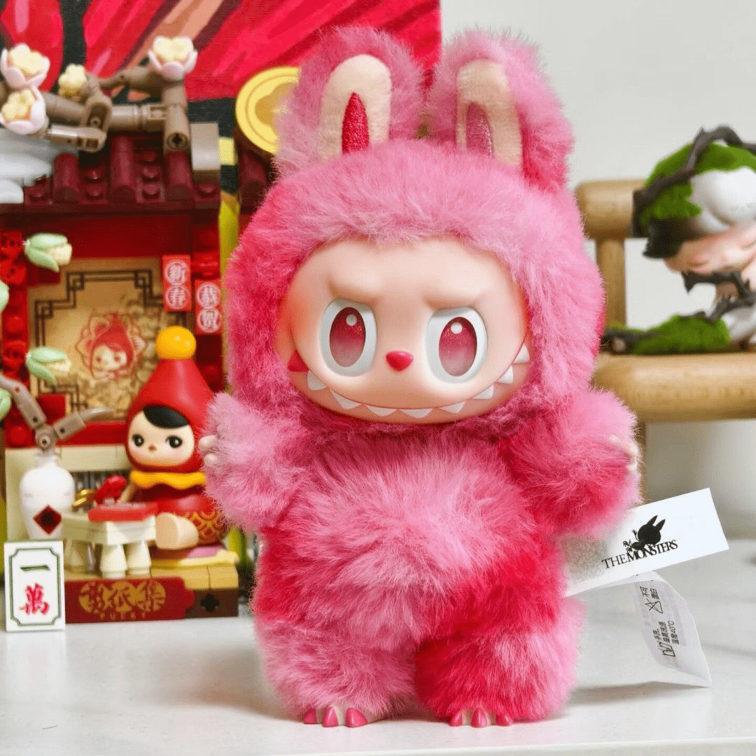 labubu-big-into-energy-monster-plush-keychain-1-pc-red kids toy in Pakistan | Zilonay