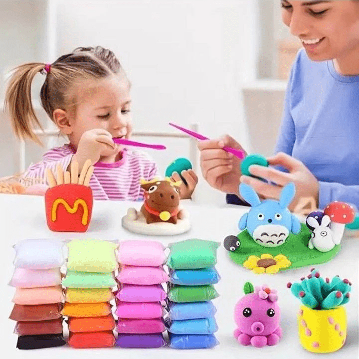 diy-soft-creative-modelling-clay-super-light kids toy in Pakistan | Zilonay