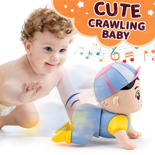 electric-crawling-baby-toy-with-sound-music kids toy in Pakistan | Zilonay