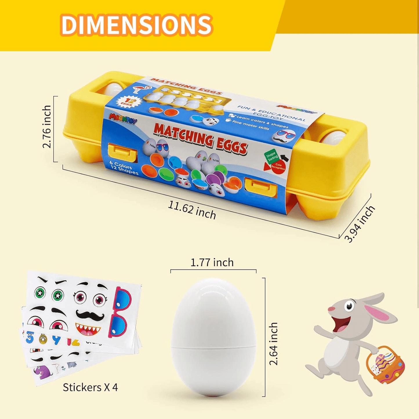 childrens-early-education-multi-shapes-eggs-toy kids toy in Pakistan | Zilonay