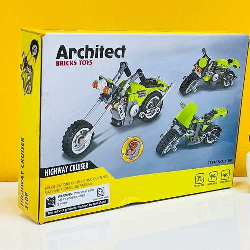 architect-highway-cruiser-3-in-1-building-blocks-toy-129-pieces kids toy in Pakistan | Zilonay
