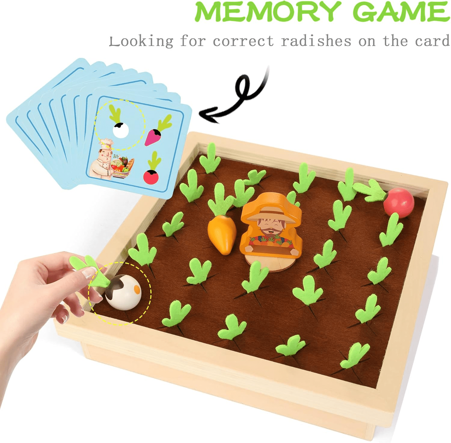 wooden-carrot-harvest-game kids toy in Pakistan | Zilonay