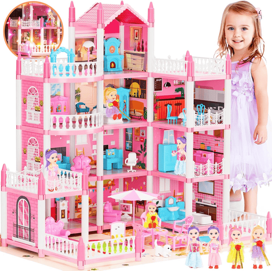 diy-dreamy-pink-doll-house-playset kids toy in Pakistan | Zilonay