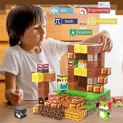 minecraft-magnetic-building-blocks kids toy in Pakistan | Zilonay