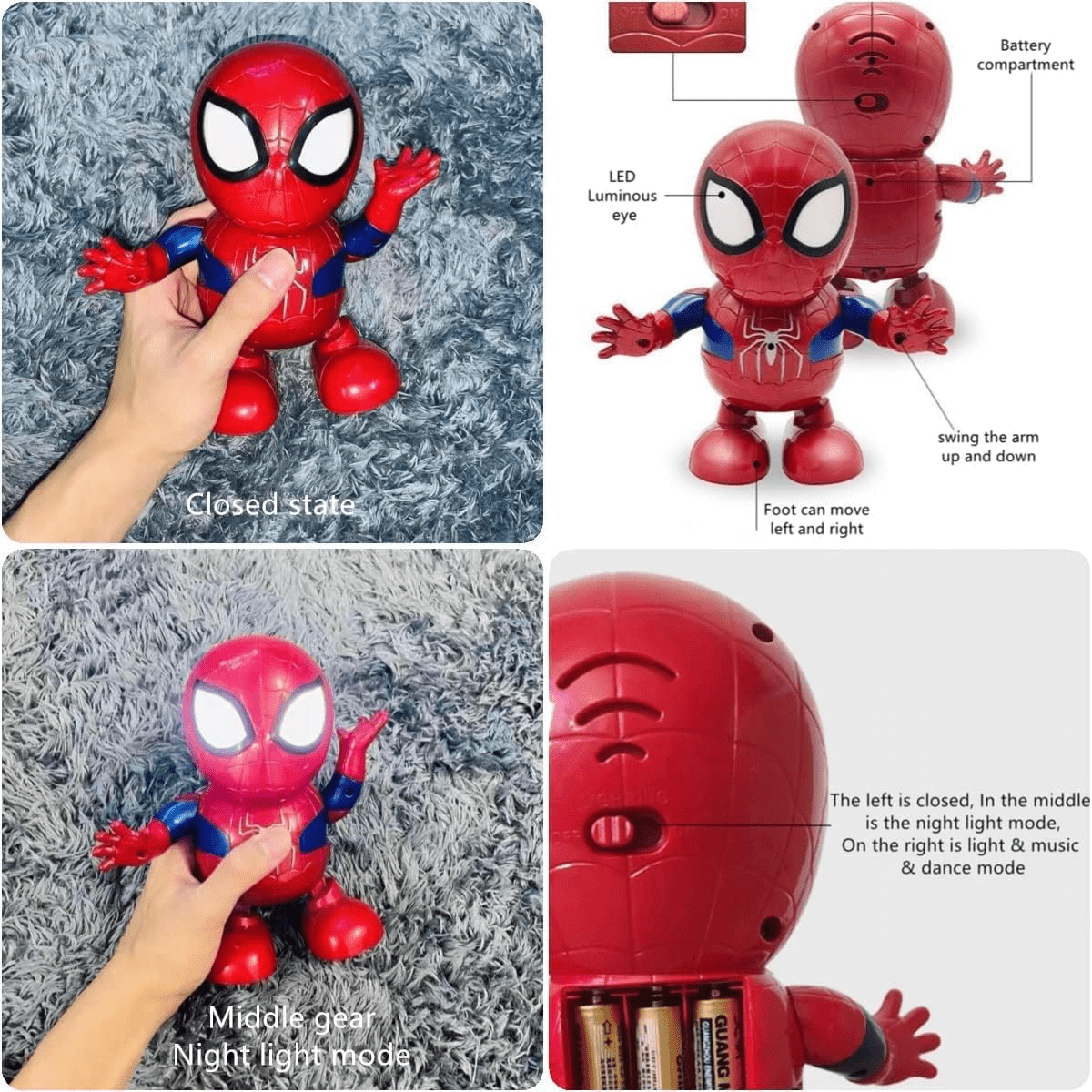 dancing-spider-man-toy-with-lights-music-for-kids kids toy in Pakistan | Zilonay