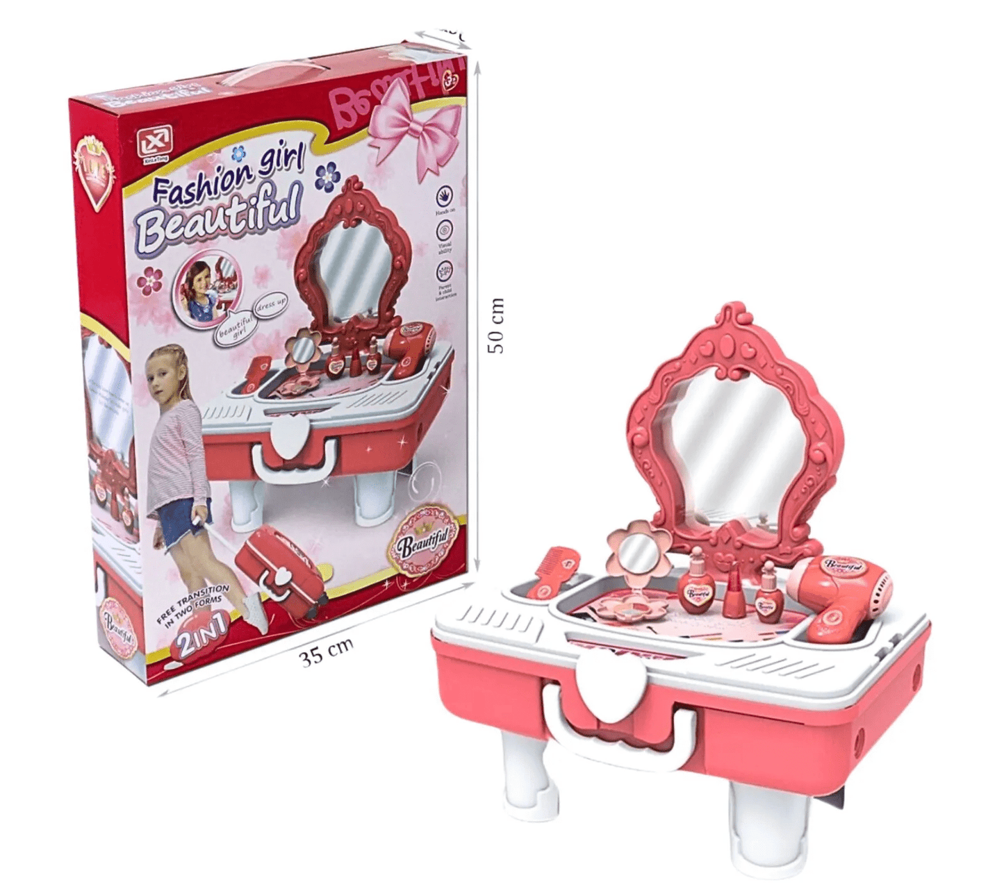 2-in-1-draw-bar-box-dressing-table-toys kids toy in Pakistan | Zilonay