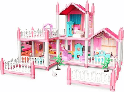 diy-dreamy-pink-doll-house-playset kids toy in Pakistan | Zilonay