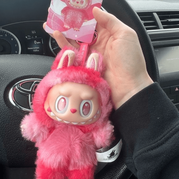 labubu-big-into-energy-monster-plush-keychain-1-pc-red kids toy in Pakistan | Zilonay