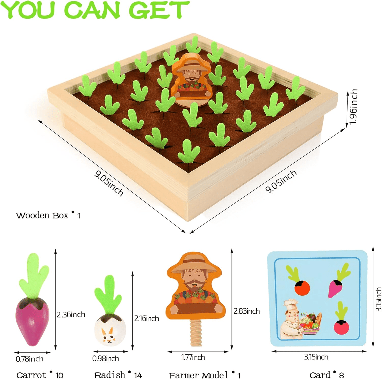 wooden-carrot-harvest-game kids toy in Pakistan | Zilonay