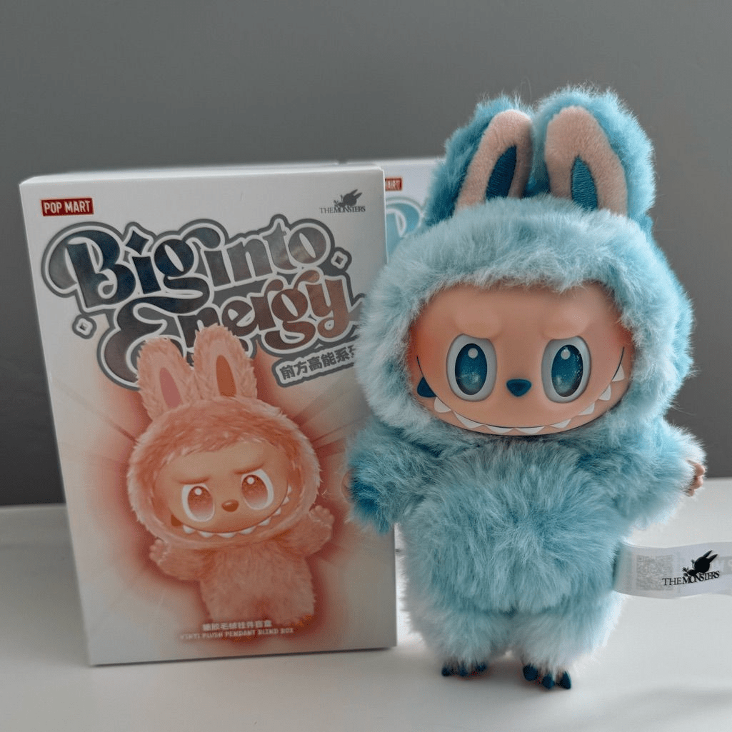 labubu-big-into-energy-monster-plush-keychain-1-pc-blue kids toy in Pakistan | Zilonay
