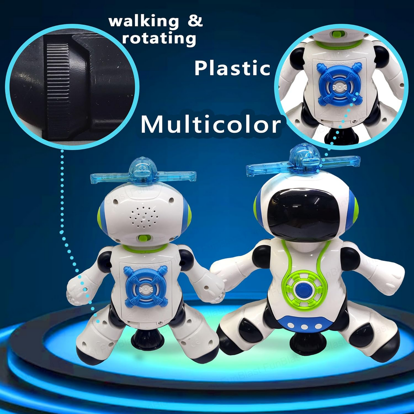 3d-flashing-lights-robot-for-kids-toy-with-360-degree-rotation kids toy in Pakistan | Zilonay