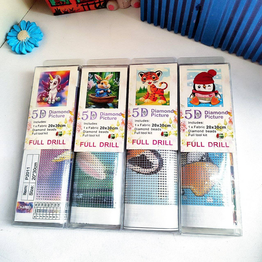 5d-diamond-painting-kit-for-home-decoration-20x30-random-designs kids toy in Pakistan | Zilonay