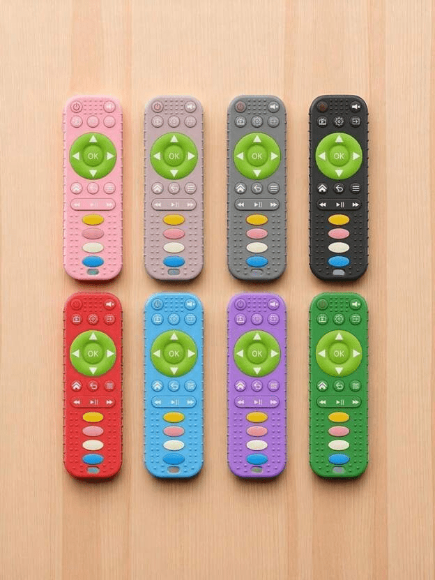 silicone-remote-control-teething-toy kids toy in Pakistan | Zilonay