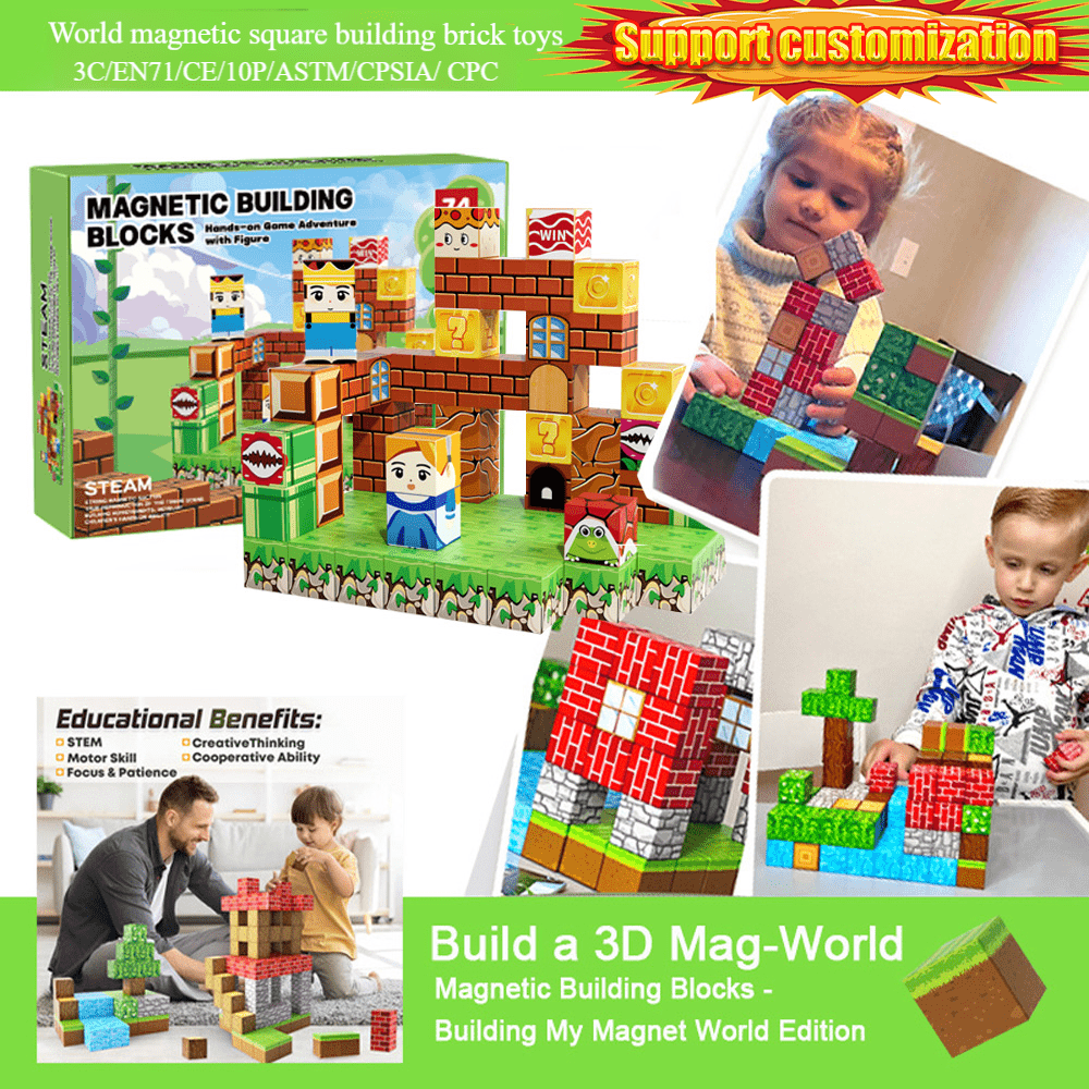 minecraft-magnetic-building-blocks kids toy in Pakistan | Zilonay