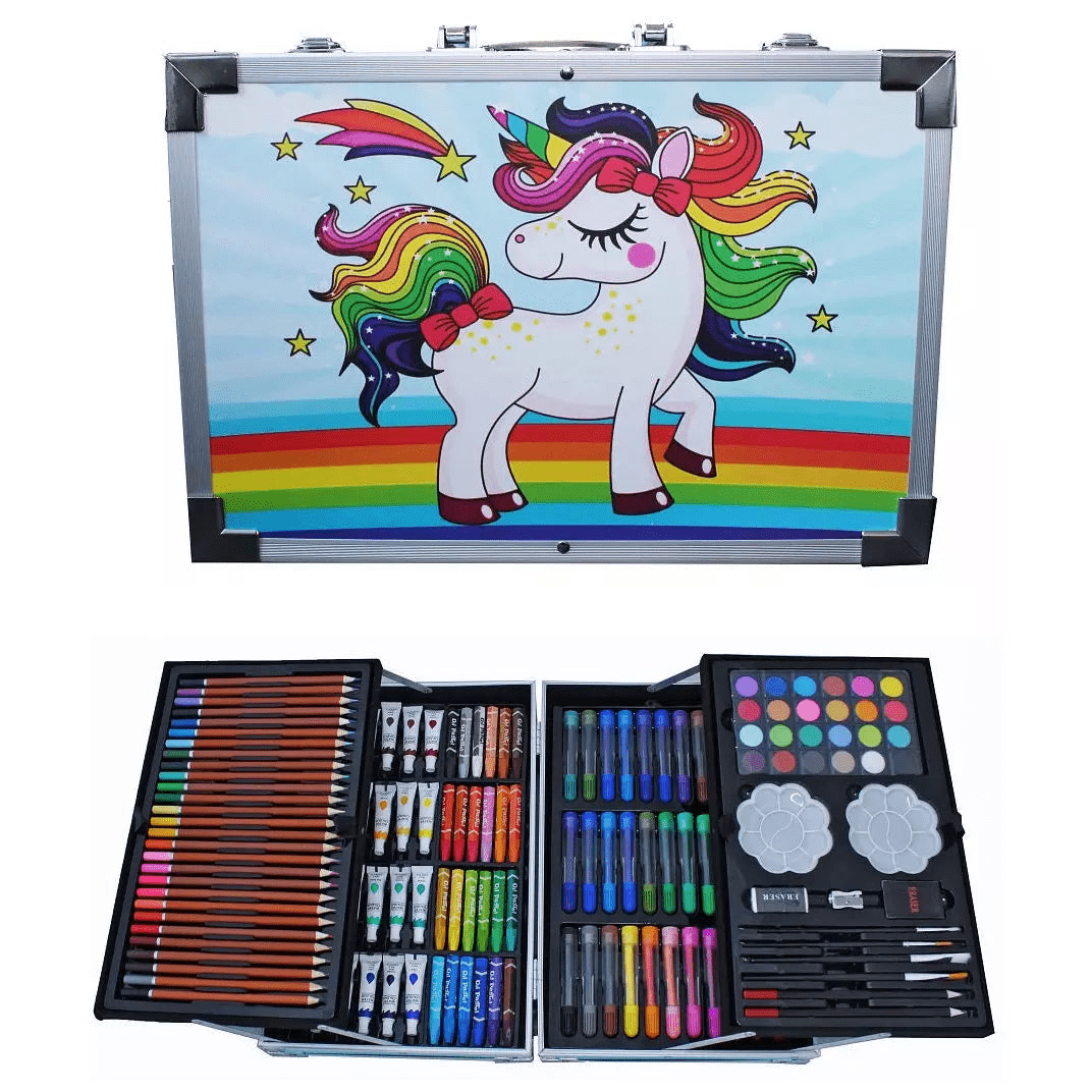 145-pcs-kids-coloring-drawing-painting-kit-for-kids kids toy in Pakistan | Zilonay